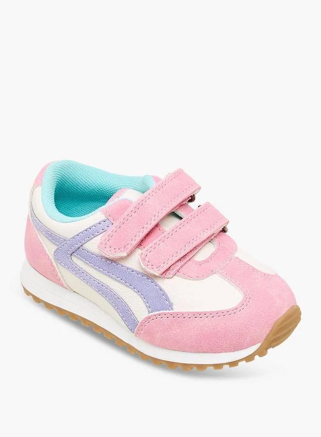 Barefeet Girls Hook & Loop Ankle Sneakers